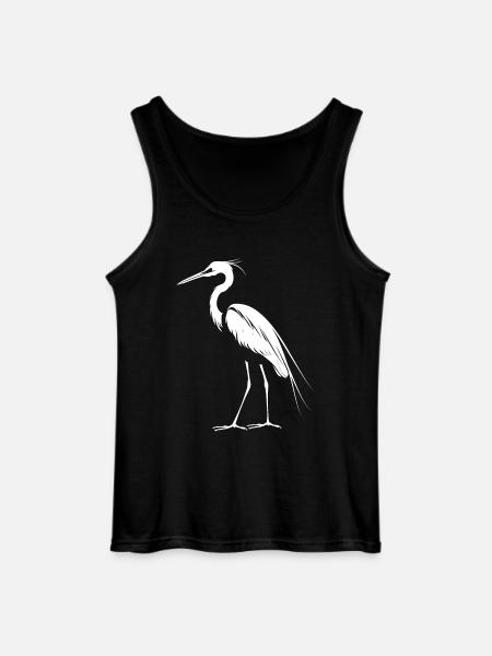 Heron Reiher - Gildan Men’s Tank Top - black