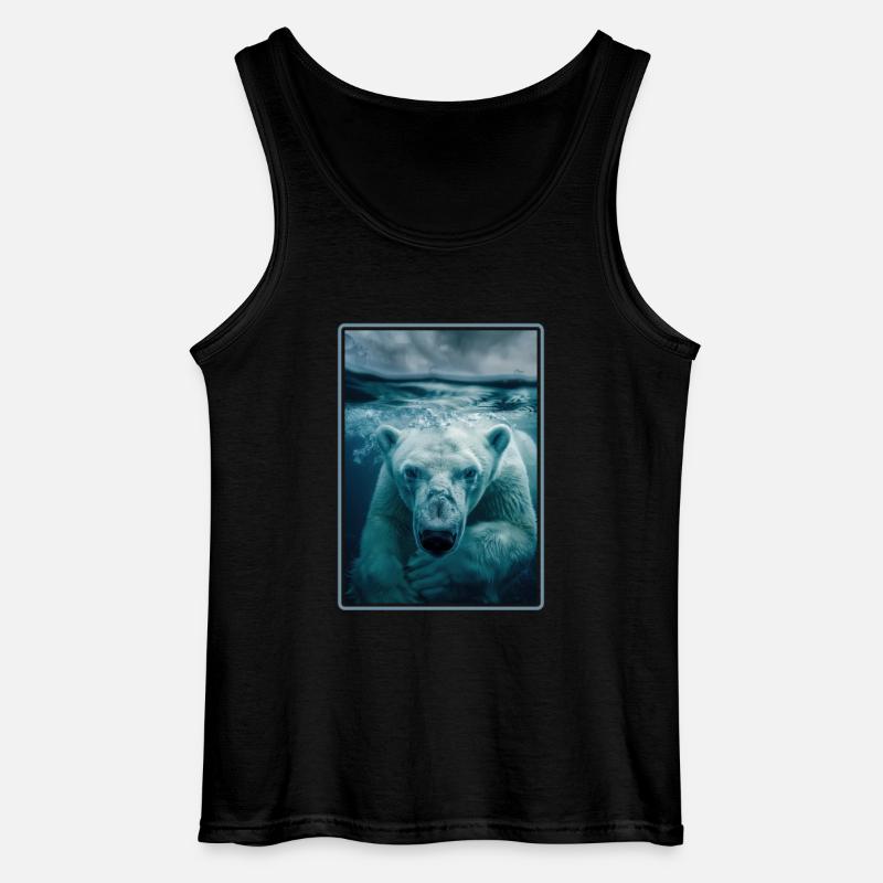 Polar Bear Eisbären Eisbär - Gildan Männer Tank Top - Schwarz