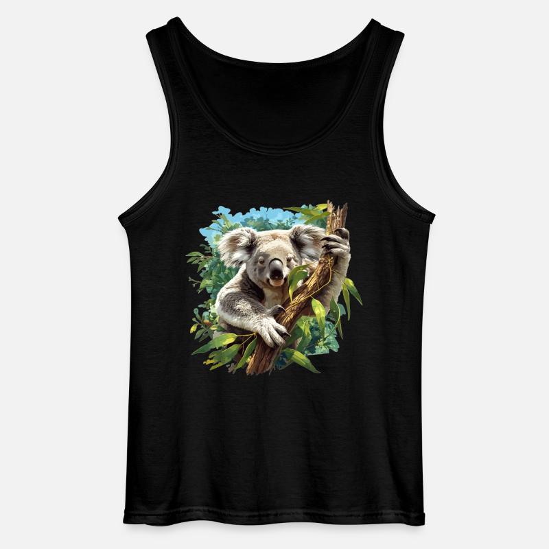 Koalas Koala - Gildan Men’s Tank Top - black
