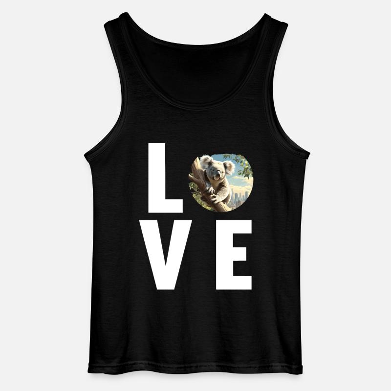 Koalas Koala - Gildan Men’s Tank Top - black
