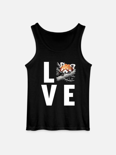 Red Panda Little Pandas Little Red Panda - Gildan Men’s Tank Top - black