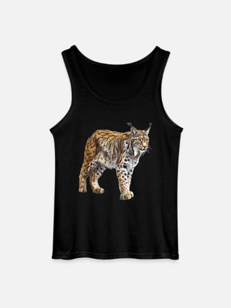 Lynx Luchse Luchs - Gildan Men’s Tank Top - black