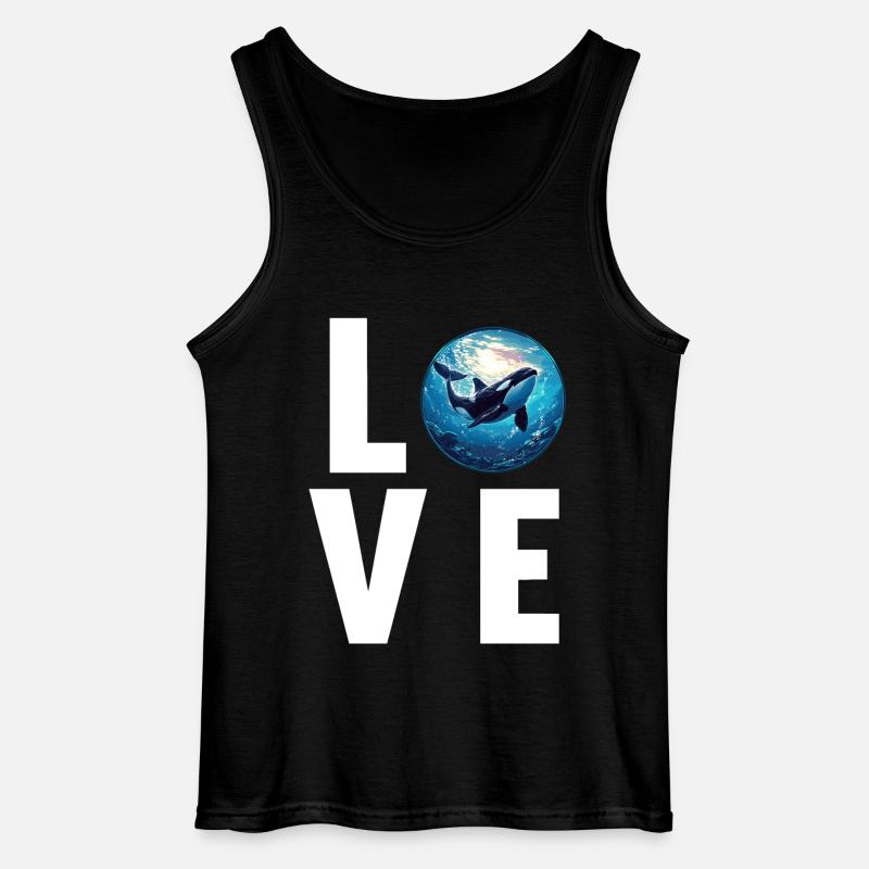 Orcas Orca - Gildan Men’s Tank Top - black