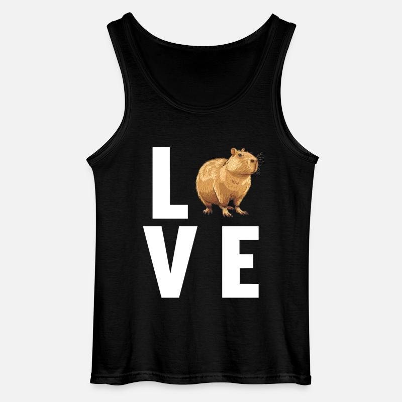 Capybaras Capybara - Gildan Men’s Tank Top - black