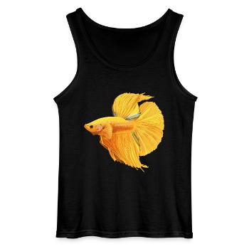 Bettas Betta Fisch Betta - Gildan Männer Tank Top - Schwarz - Vorne - AI Model Male 185 dark (185cm)