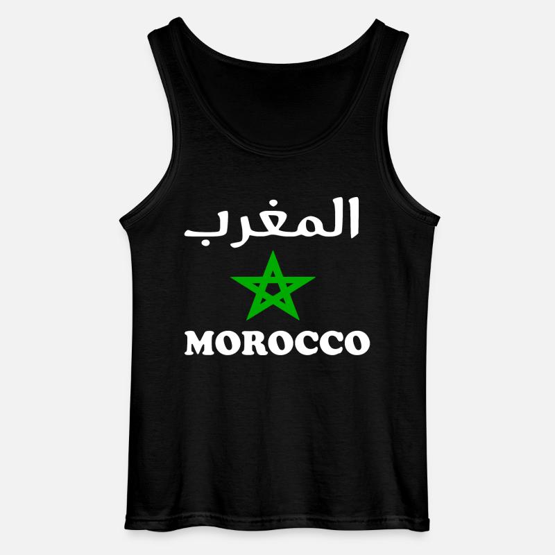 Marokko - Gildan Männer Tank Top - Schwarz