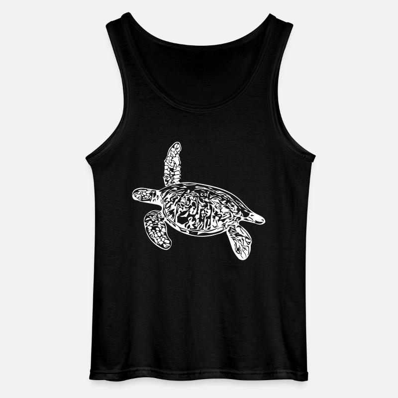 Schildkröte - Vector Design - Gildan Männer Tank Top - Schwarz