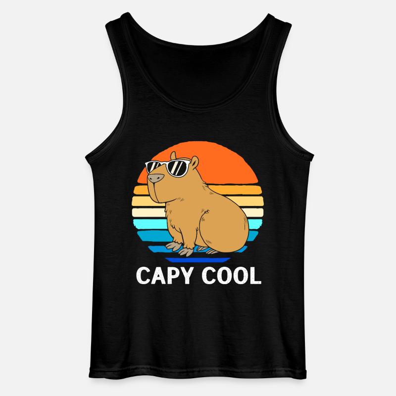 Capibara Capybara - Gildan Männer Tank Top - Schwarz