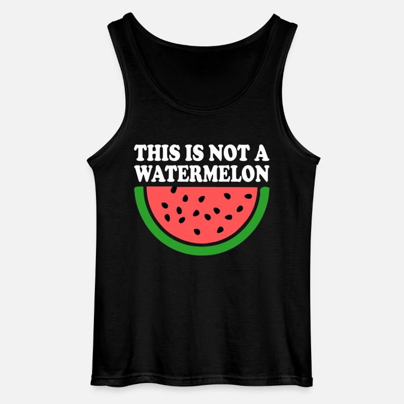 THIS IS NOT A WATERMELON - Gildan Männer Tank Top - Schwarz