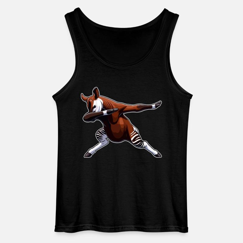 Okapi Animal Cute Okapi - Gildan Men’s Tank Top - black