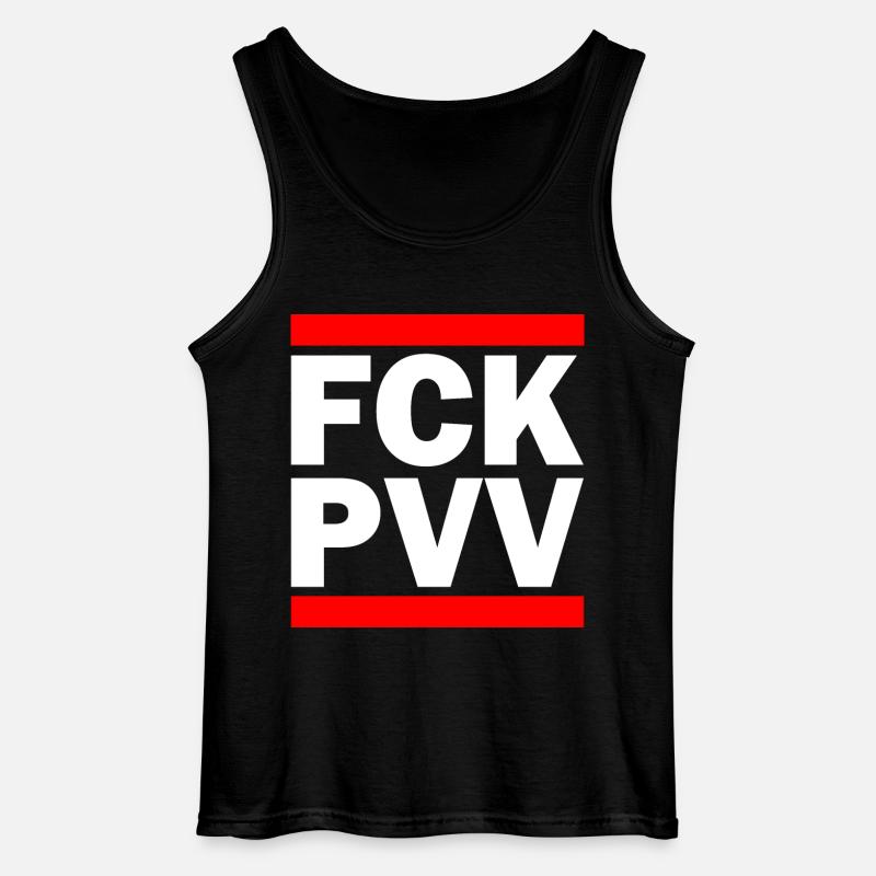Fck pvv - Gildan Männer Tank Top - Schwarz