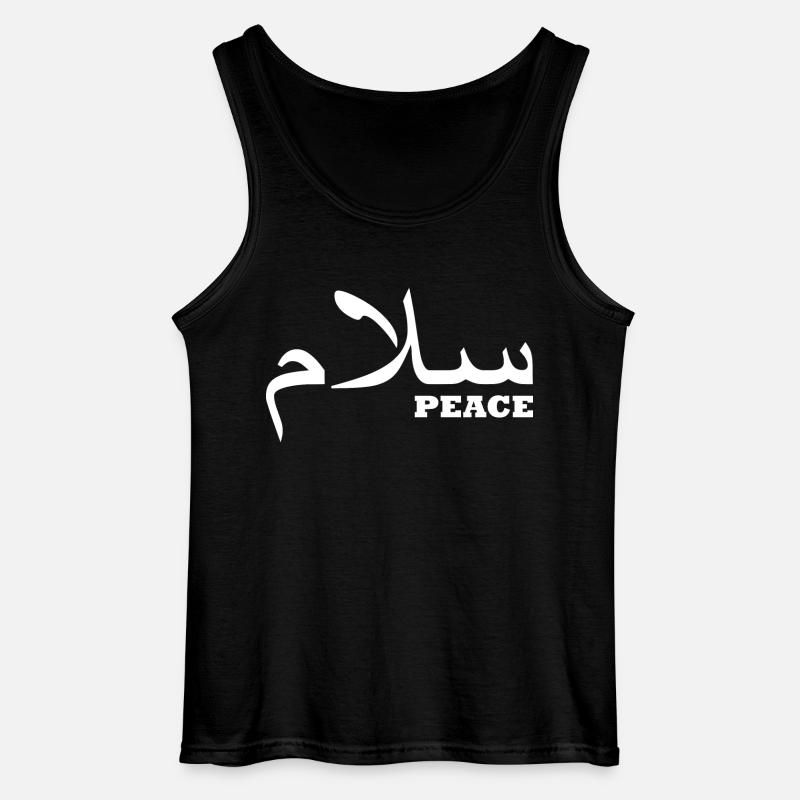 Frieden - Gildan Männer Tank Top - Schwarz