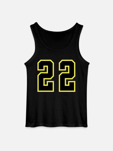 22 Number Leotard - Gildan Men’s Tank Top - black
