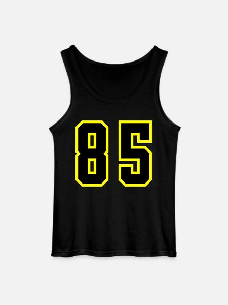 85 Zahl Trikot - Gildan Männer Tank Top - Schwarz