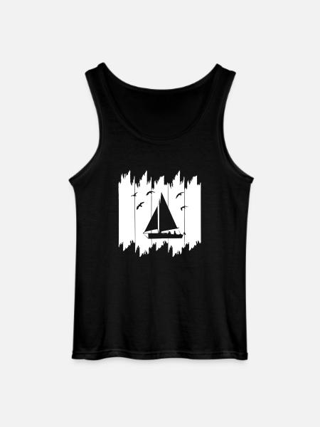 Segeln - Gildan Männer Tank Top - Schwarz