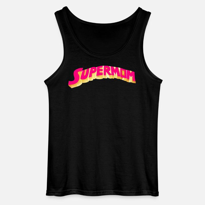 Supermutter - Heldin - Gildan Männer Tank Top - Schwarz