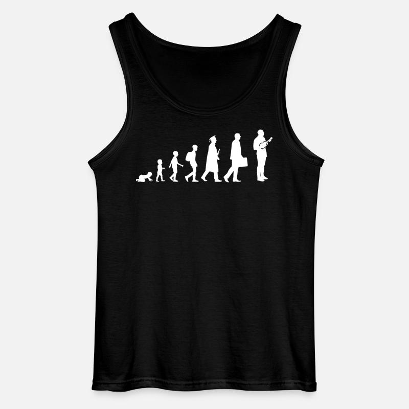 Evolution Ukulele - Gildan Männer Tank Top - Schwarz