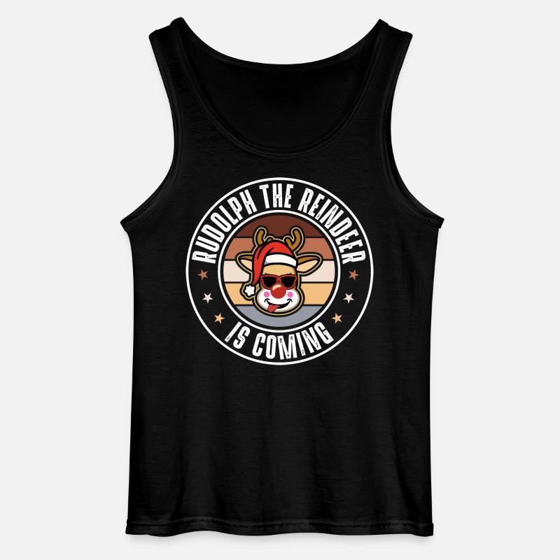 Rudolph - Gildan Männer Tank Top - Schwarz