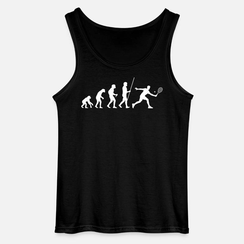 Tennis Evolution - Gildan Men’s Tank Top - black