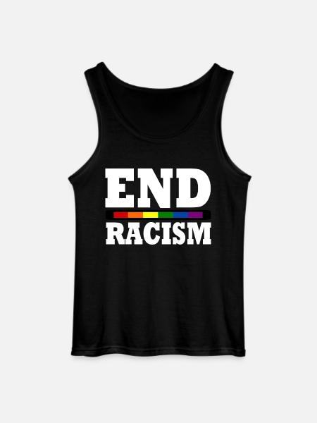 End Racism - Débardeur Gildan Homme - noir