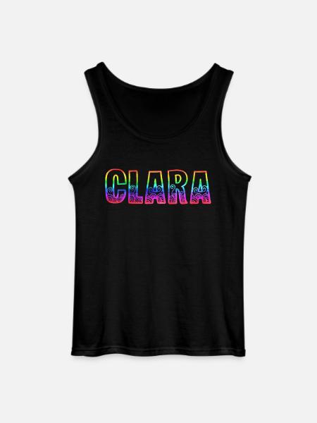 clara rs rainbow - Gildan Men’s Tank Top - black