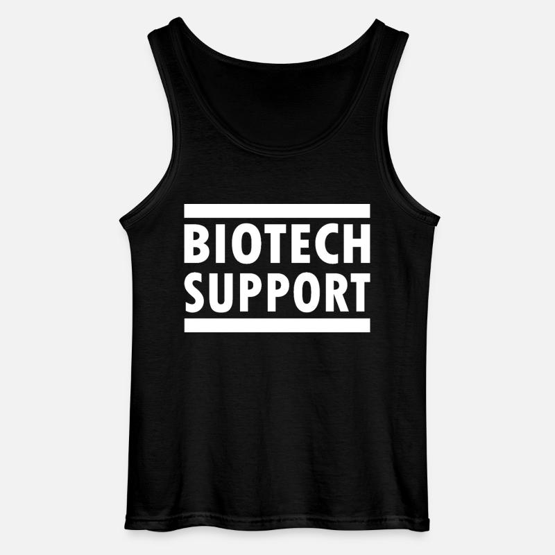 biotech support - Gildan Männer Tank Top - Schwarz