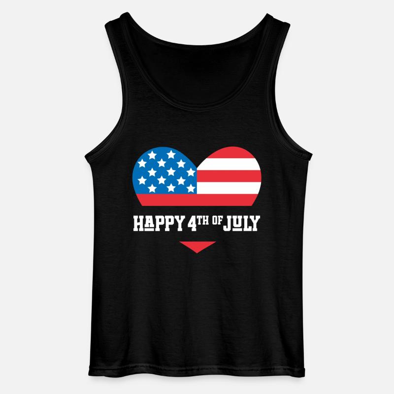 Frohen 4. Juli - Gildan Männer Tank Top - Schwarz
