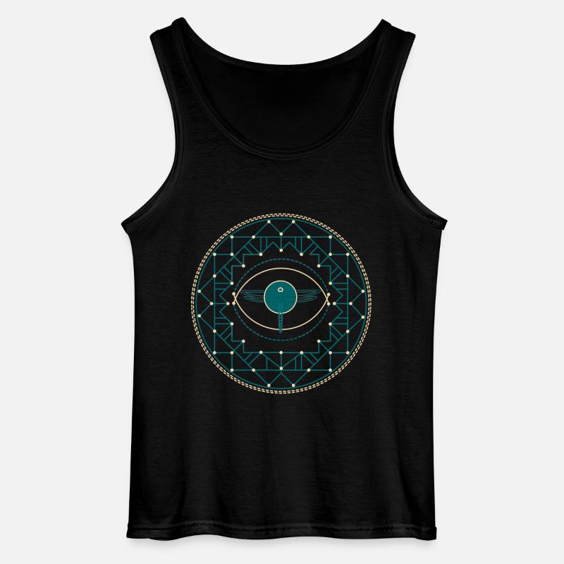 Libelle - Gildan Männer Tank Top - Schwarz