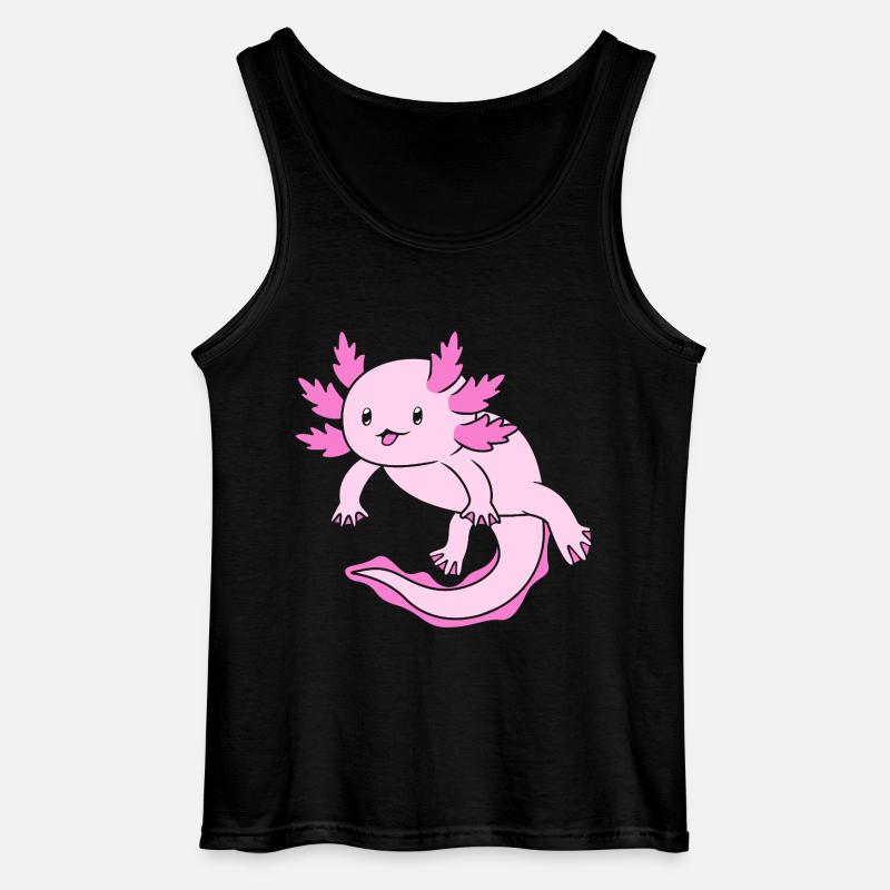 Axolotl - Gildan Männer Tank Top - Schwarz
