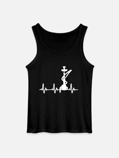 Heartbeat Shisha - Gildan Men’s Tank Top - black