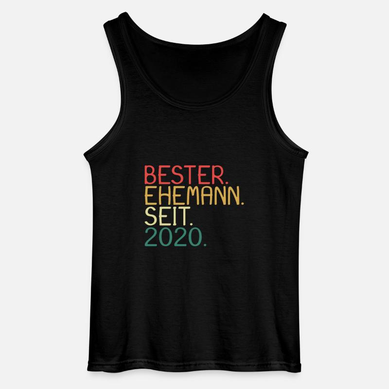 Bester Ehemann seit 2020 - Gildan Männer Tank Top - Schwarz