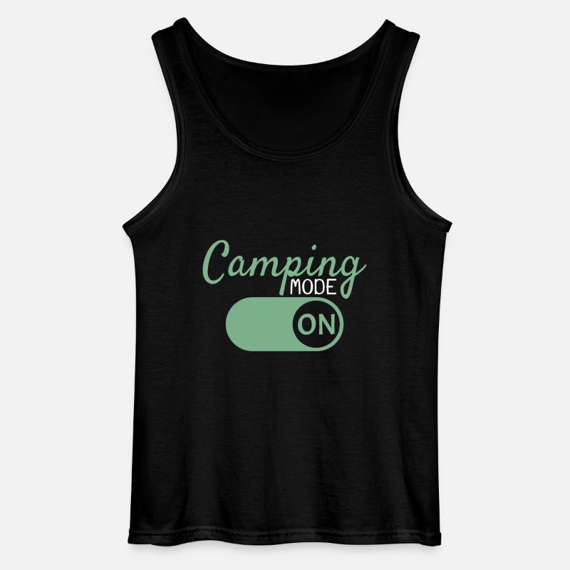 Camping Mode On - Gildan Männer Tank Top - Schwarz