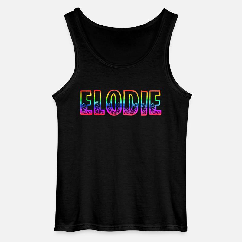 elodie rs regenbogen - Gildan Männer Tank Top - Schwarz