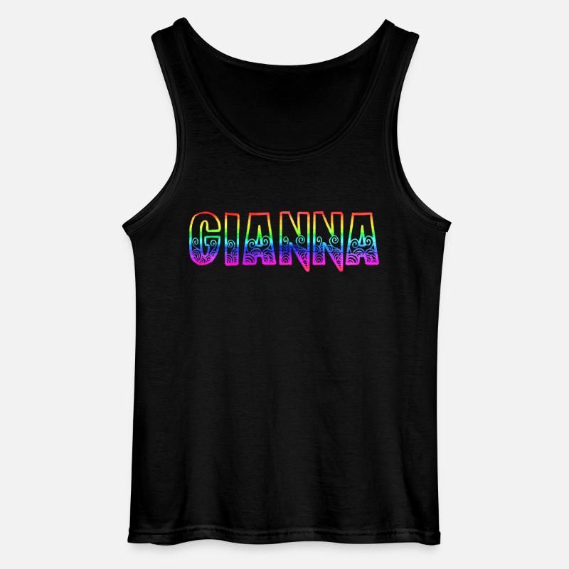gianna rs regenbogen - Gildan Männer Tank Top - Schwarz
