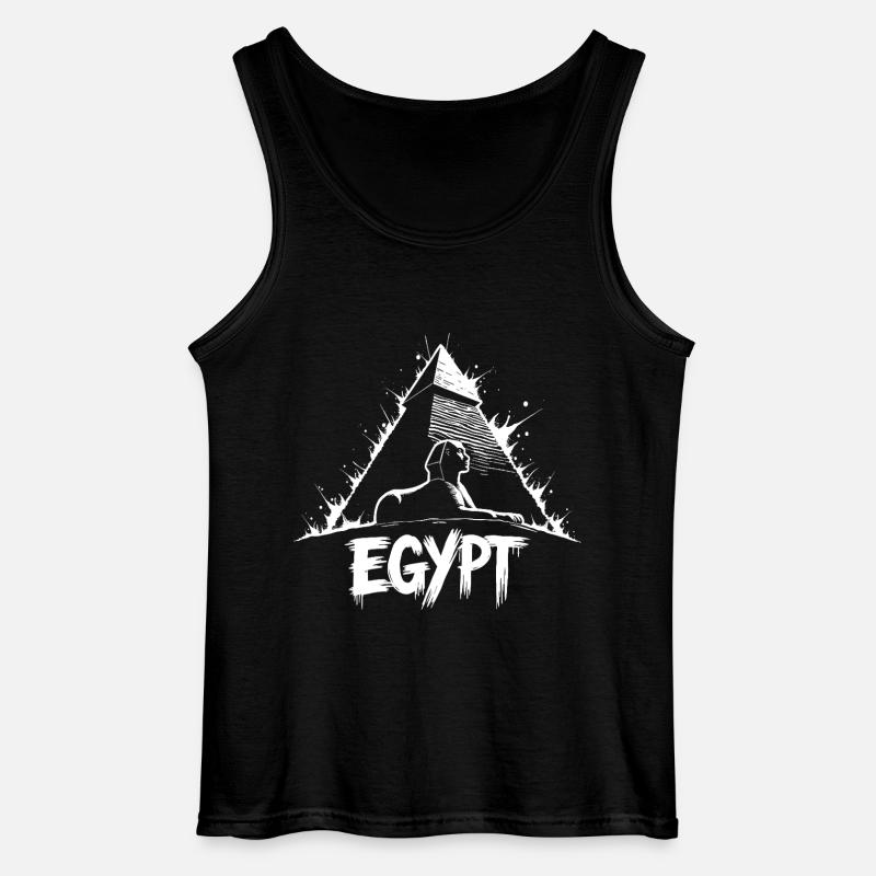 Ägypten Sphinx Pyramide - Gildan Männer Tank Top - Schwarz