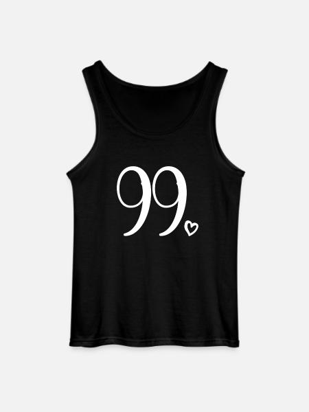 Söpö numero 99, 99 vuotta vanha, 99-vuotislahja - Gildan miesten tanktoppi - musta