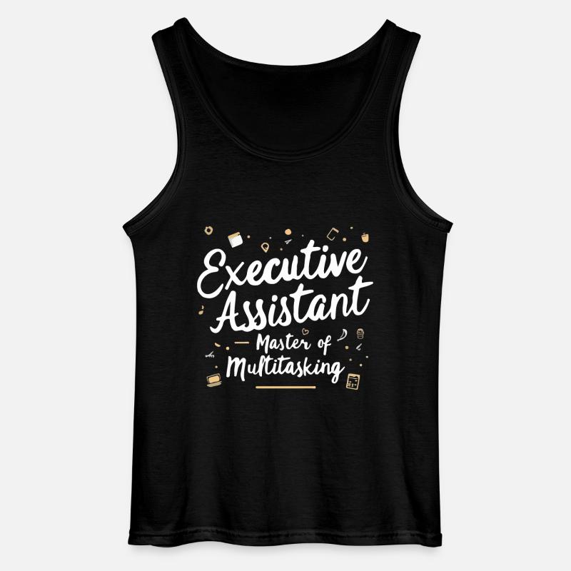 Executive Assistant Inspirational Quote - Gildan Men’s Tank Top - black