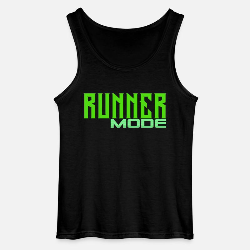 Läufer - Gildan Männer Tank Top - Schwarz