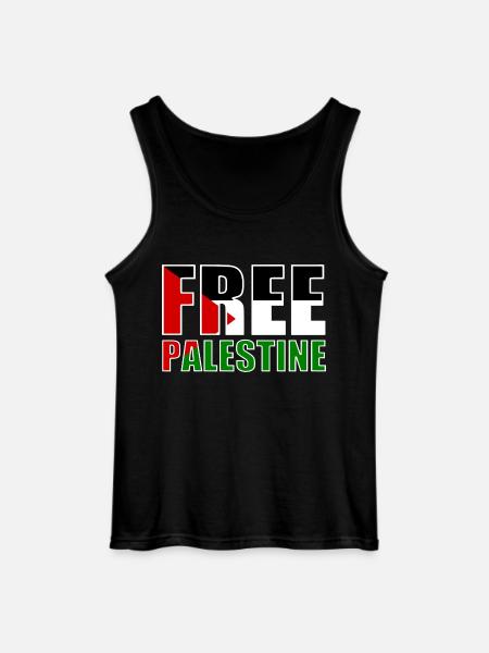 Free palestine - Gildan Men’s Tank Top - black