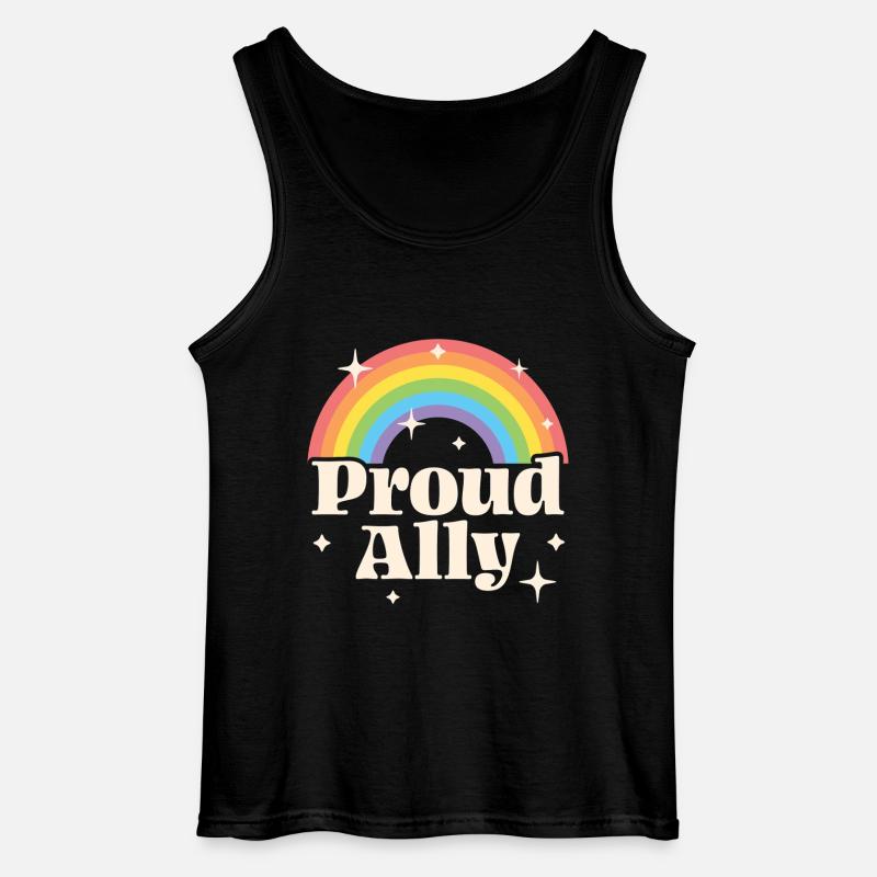 Stolzer Verbündeter - Gildan Männer Tank Top - Schwarz