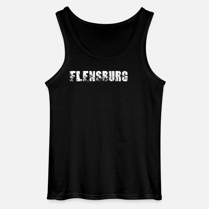 Flensburg - Gildan Männer Tank Top - Schwarz