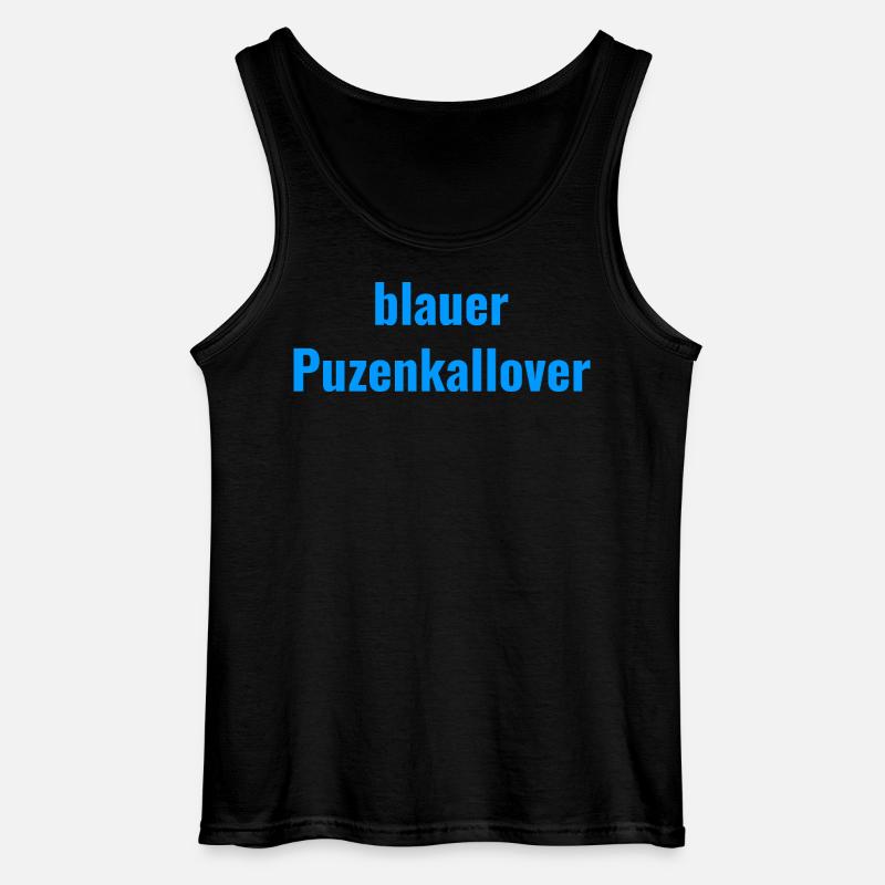 blauer Puzenkallover - Gildan Männer Tank Top - Schwarz