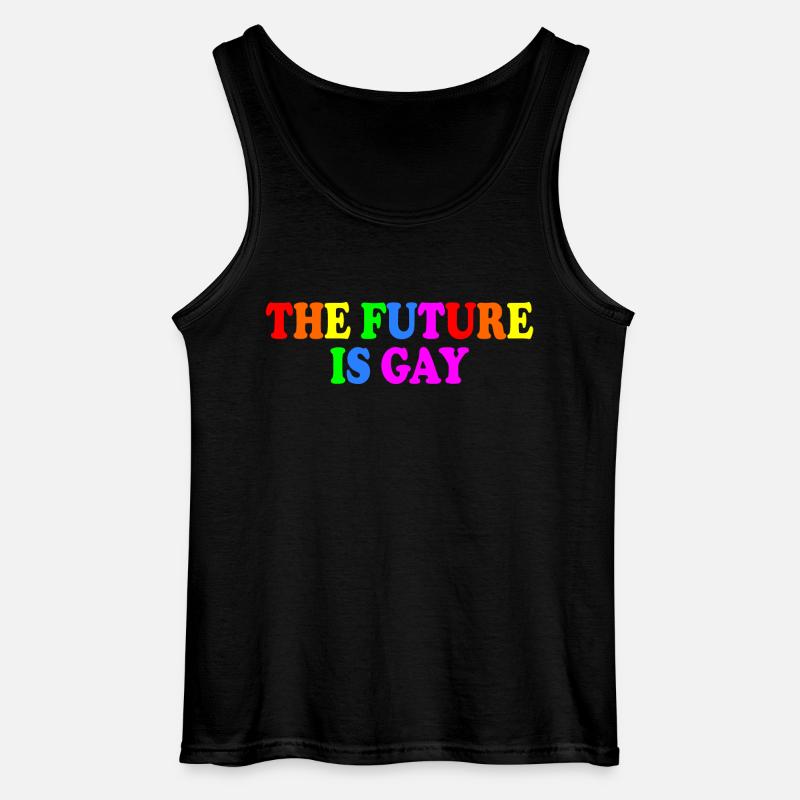 The future is gay - Gildan Männer Tank Top - Schwarz