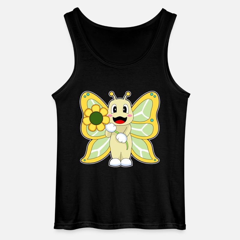 Fleur de papillon - Débardeur Gildan Homme - noir