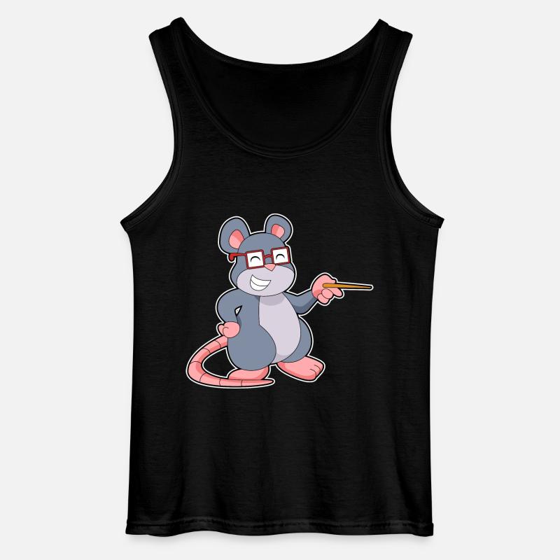 Maus Lehrer Pointer - Gildan Männer Tank Top - Schwarz