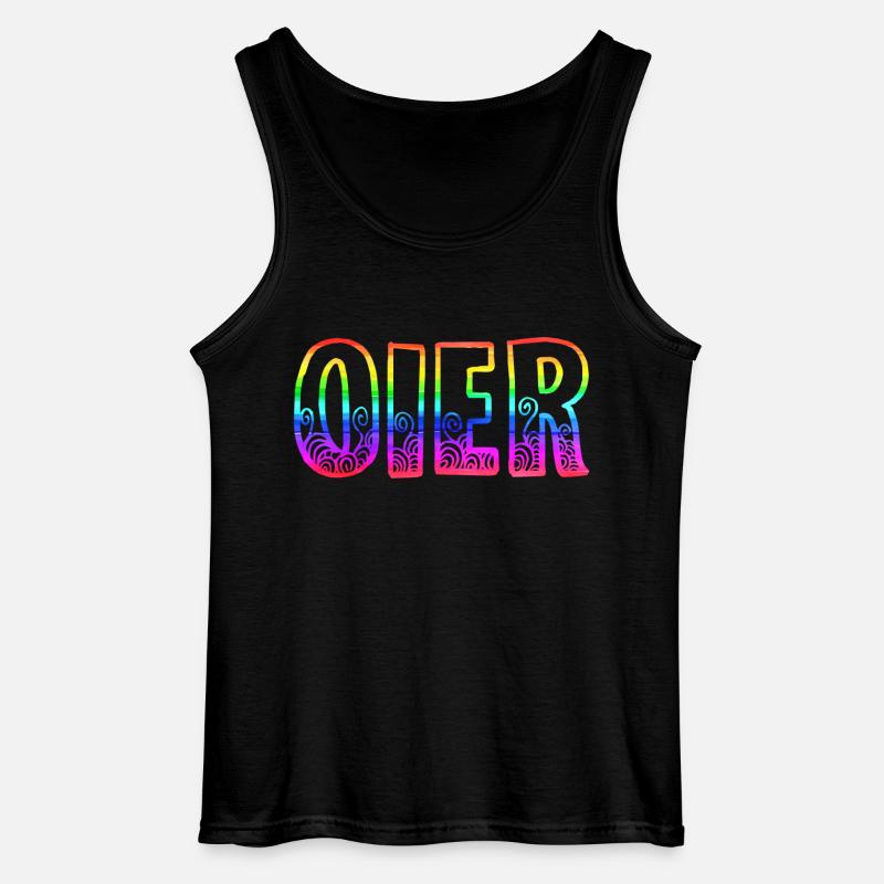 oier rs regenbogen - Gildan Männer Tank Top - Schwarz