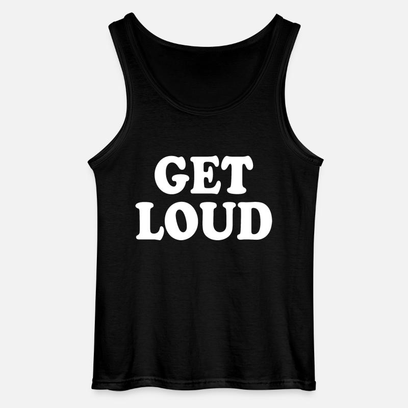 Get loud - Gildan Männer Tank Top - Schwarz