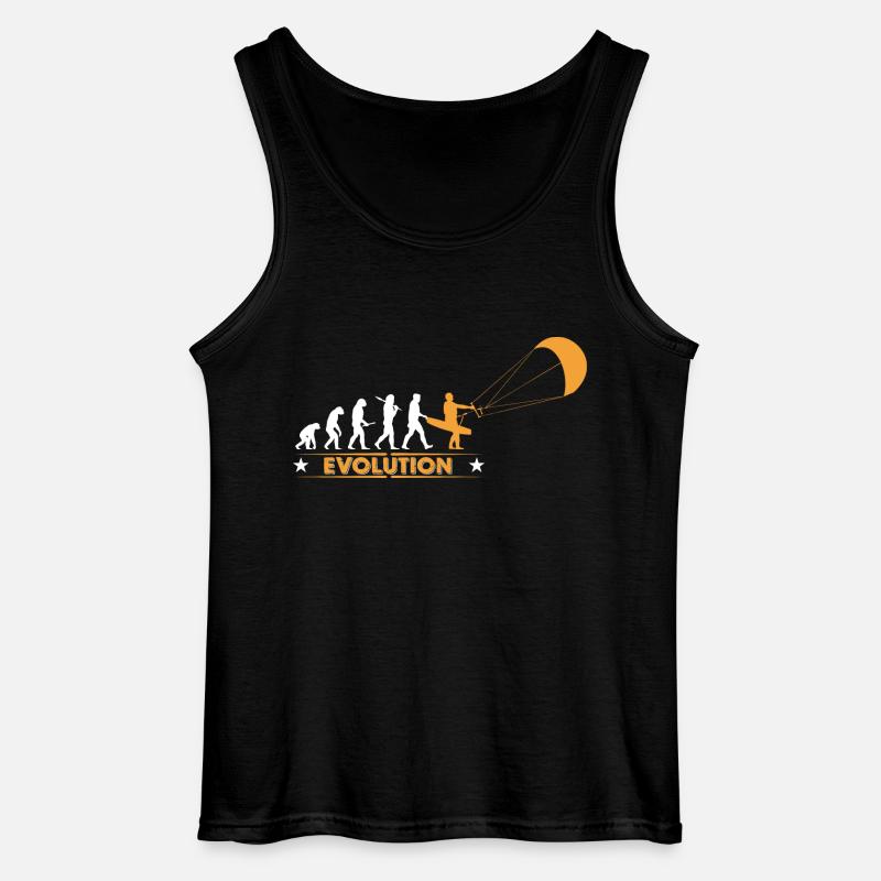 Kitesurfing - evolution - Gildan Men’s Tank Top - black