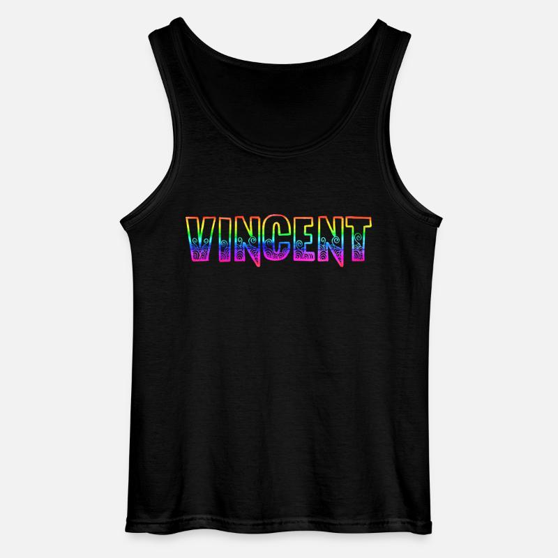 vincent rs regenbogen - Gildan Männer Tank Top - Schwarz