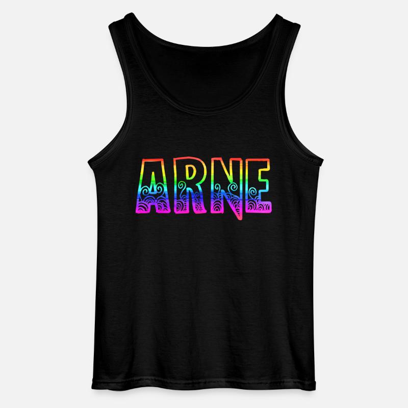 arne rs regenbogen - Gildan Männer Tank Top - Schwarz